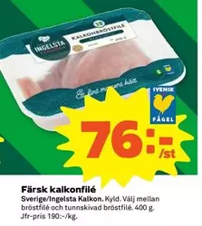 Ingelsta kalkon - Färsk kalkonfilé