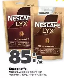 Nescafe - Snabbkaffe MÖRKROST MELLANROST