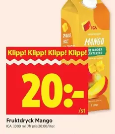 Fruktdryck Mango