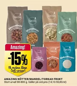 NÖTTER/MANDEL/TORKAD FRUKT