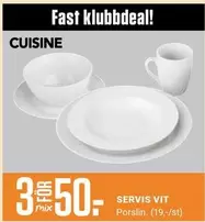 SERVIT VIT Porslin