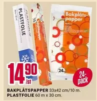 Bakplåtspapper och Plastfolie