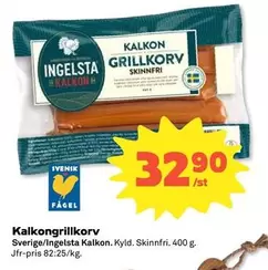 Ingelsta kalkon - Kalkongrillkorv