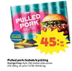 Coop - Pulled pork/kebab/kyckling