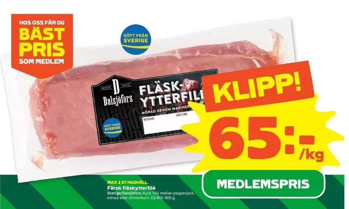 Fläsk Ytterfilé