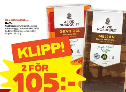 Arvid Nordquist - Kaffe