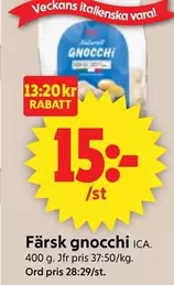 Färsk gnocchi