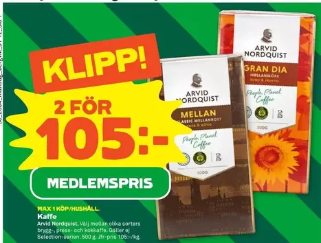 Arvid Nordquist - Kaffe Mellanrost
