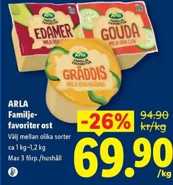 Arla - Familje-favoriter ost