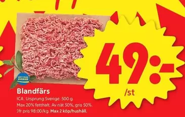 Blandfärs
