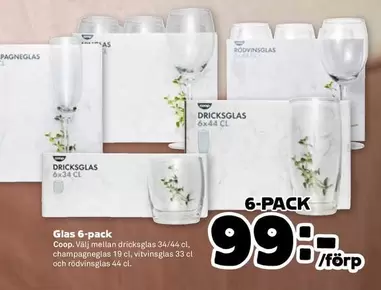 Coop - Glas 6-pack