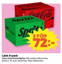 coca-cola - LÄSK 6-pack