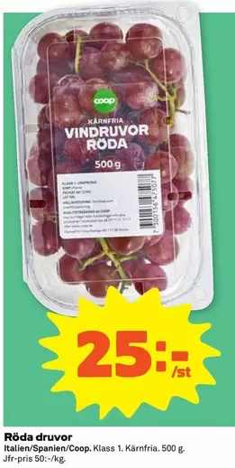 Coop - Röda druvor