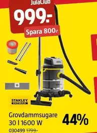 Stanley - Grovdammsugare 30 l 1600 W