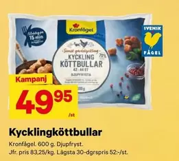 Kronfågel - Kycklingköttbullar