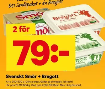 Arla - Svenskt Smör + Bregott