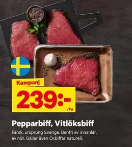 Pepparbiff, Vitlöksbiff