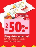 Färgmixtomater i ask