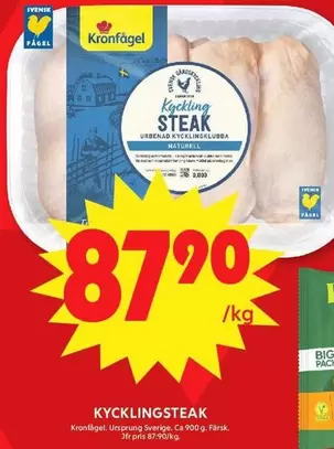 Kronfågel - Kycklingsteak