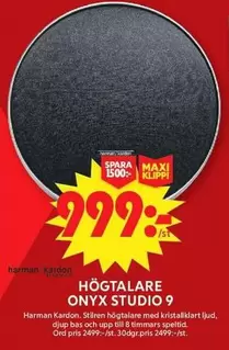 Harman kardon - HÖGTALARE ONYX STUDIO 9