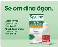 Systane Ultra Ögondroppar, ABECÉ Torra Ögon Ögondroppar