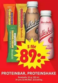 PROTEINBAR, PROTEINSHAKE