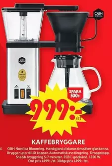 OBH Nordica - KAFFEBryggare