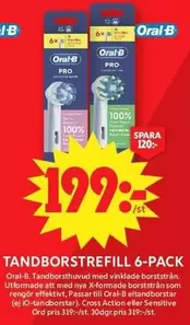 Oral B - Tandborstrefill 6-pack