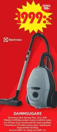 Electrolux - DAMMSUGARE Ultra Silencer Plus