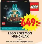 LEGO -  POKÉMON MUNCHA LX 16+ 72150 757 PCS
