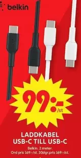 Belkin - LADDKABEL USB-C TILL USB-C