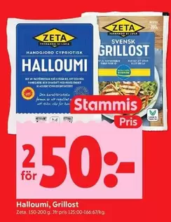 Zeta - Halloumi, Grillost