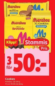 marabou - Marabou XL Cookies, Marabou Brownie, Marabou Moment