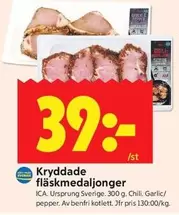 Kryddade fläskmedaljonger