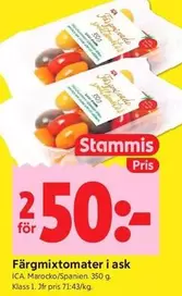 Färgmixtomater i ask