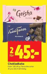geisha - Chokladkaka