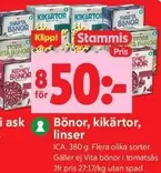 Smart - Bönor, kikärtor, linser