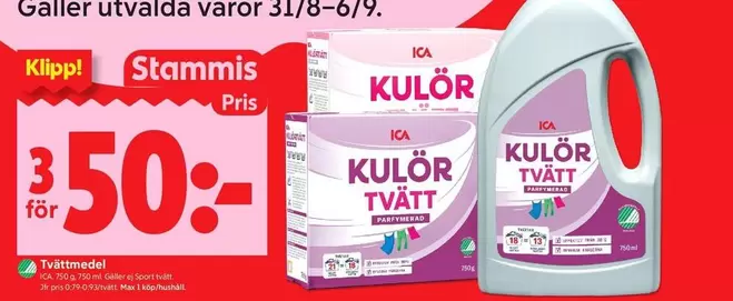 Klorin tvättmedel