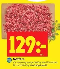 Nötfärs
