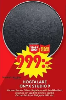 Harman kardon - HÖGTALARE ONYX STUDIO 9