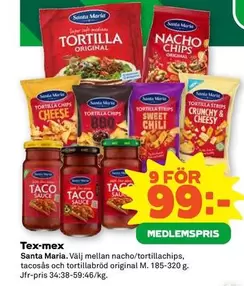 Santa Maria - Tortilla, Nacho Chips, Cheese, Tortilla Chips, Sweet Chili, Crunchy & Cheesy, Taco Sauce