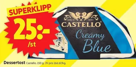 Castello - Dessertost