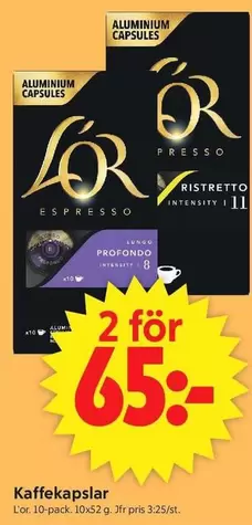 L'or - Kaffekapslar