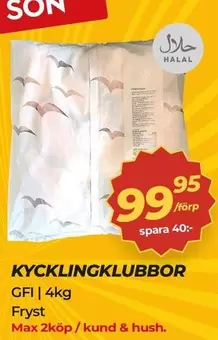KYCKLINGKLUBBOR GFI | 4kg