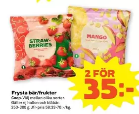 Coop - Frysta bär/frukter