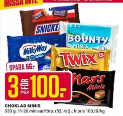 Snickers - Choklad Minis