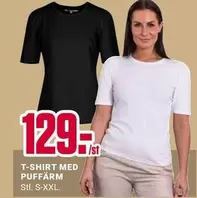 T-SHIRT MED PUFFÄRM
