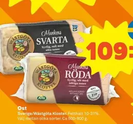 Arla - Sverige/Wästgöta Kloster Ost