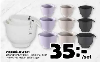 Smart - Vispskålar 3-set