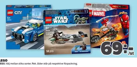 LEGO -  City,  Star Wars,  Marvel